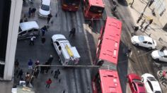 Choca el Metrobús en Balderas L3, hay 3 heridos