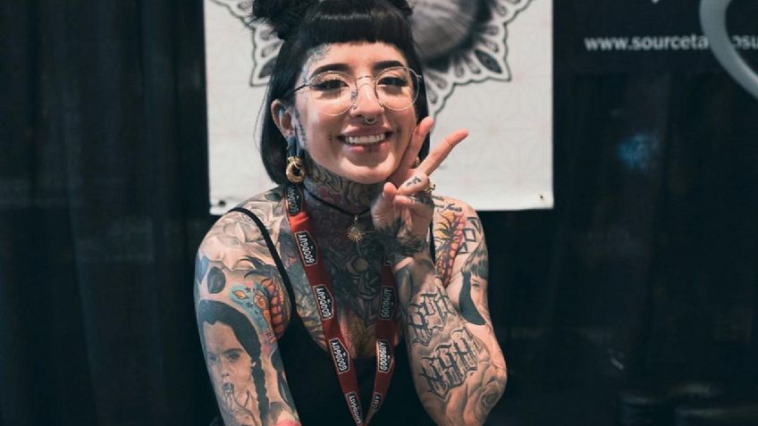 "Nunca me dejaré de tatuar", afirma "la joven más tatuada del mundo"