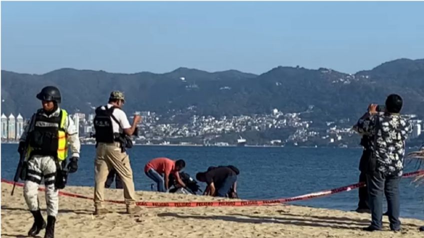 Acapulco: sujetos armados persiguen a hombre hasta la playa y lo ejecutan a balazos frente a turistas