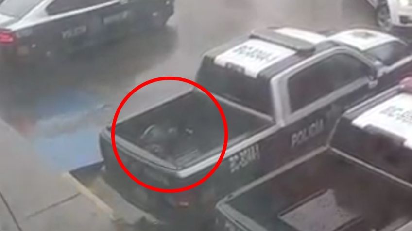 VIDEO: inconsciente y bajo la lluvia, así abandonaron policías de Tijuana a un detenido sobre una patrulla