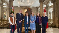 Claudia Sheinbaum se reúne con diplomáticos de Canadá para impulsar trabajo conjunto