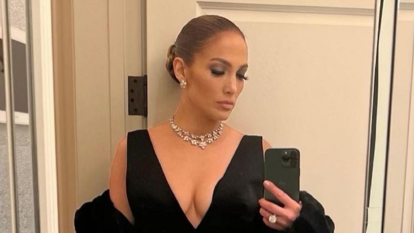 JLo paraliza Instagram al presumir mini cintura con un ajustado vestido rosa