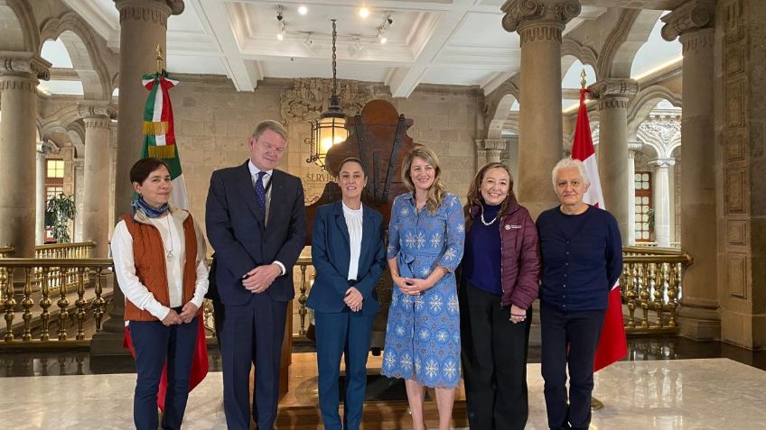 Claudia Sheinbaum se reúne con diplomáticos de Canadá para impulsar trabajo conjunto