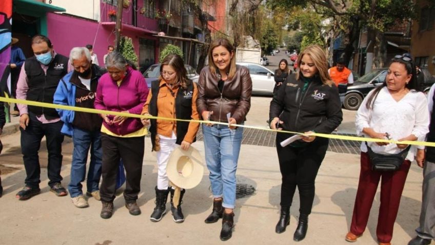 Tlalpan: Alfa González entrega obras hidráulicas con mecanismo anti inundaciones