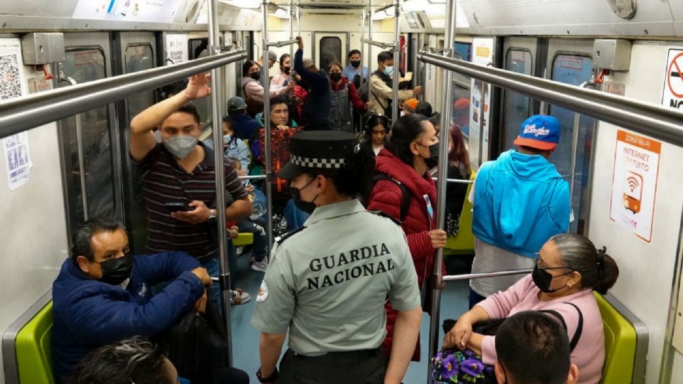 La Guardia Nacional seguirá presente en el Metro, pero en menor medida, anunció Claudia Sheinbaum