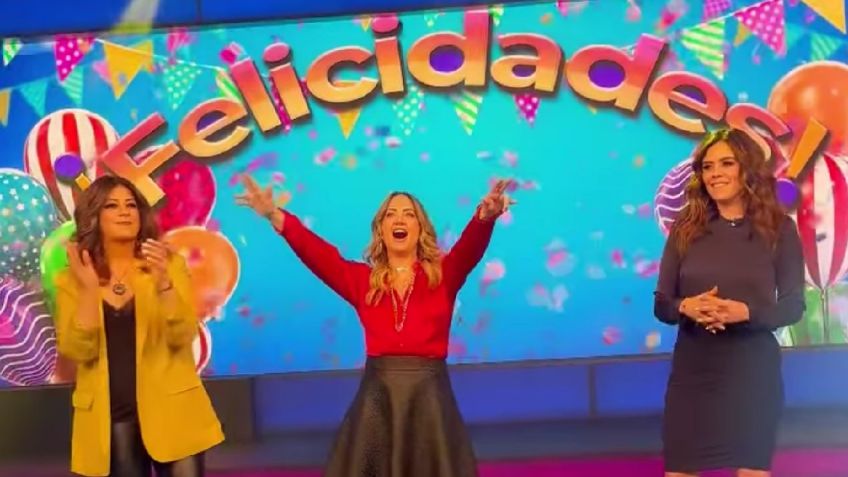 Nostalgia en el Programa Hoy, Andrea Legarreta baila al ritmo de "¡Felicidades!" a lado de Marta Carrillo y Sofía Villalobos