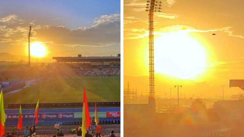 Reportan avistamiento Ovni en pleno partido de la Liga MX en Ciudad Juárez