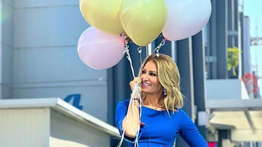 FOTOS | Anette Cuburu celebra su cumpleaños número 47 con sexy vestido azul y globos de colores