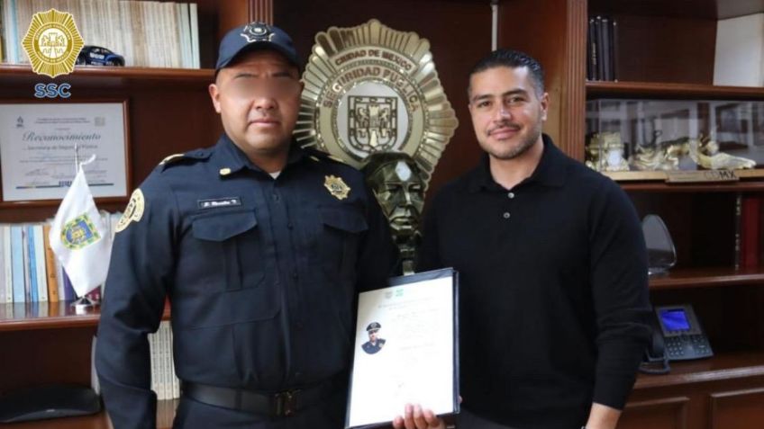 Por su valentía: ascienden al policía que enfrentó al peligroso ladrón de Iztapalapa que amenazó a mujeres y niños