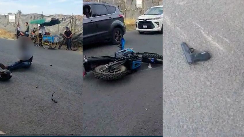 Puebla: robó una motocicleta a punta de pistola, huyó a toda velocidad y murió al estrellarse contra un poste