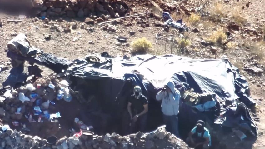 Sedena destruye narcocampamento perteneciente a "Los Chapitos" en Sonora