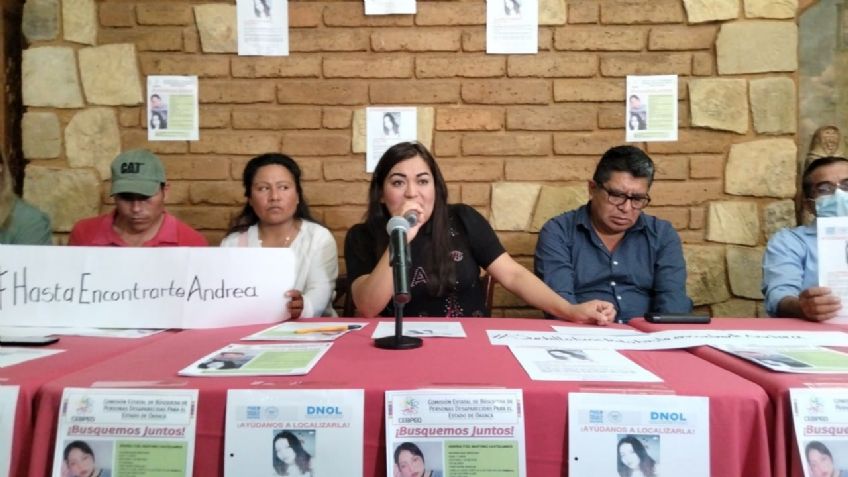 Andrea fue vista por última vez el 17 de enero, especulan que pudo ser secuestrada en su propia casa en Oaxaca