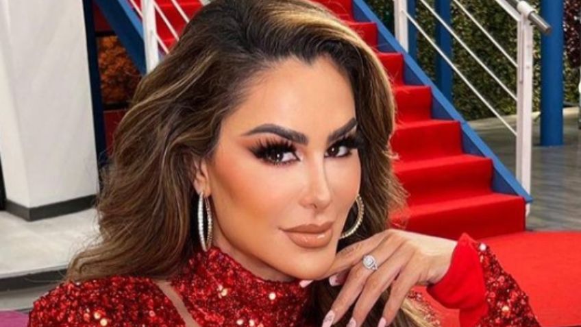 FOTO | Ninel Conde cautiva con ajustado look de cuero y pronunciado escote