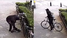 VIDEO: así es como un ladrón roba en 40 segundos una bicicleta en la Cuauhtémoc