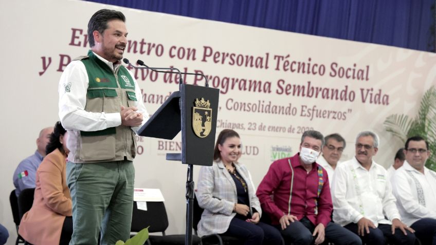 Rutilio Escandón reconoce beneficios de Sembrando Vida en materia ambiental y de empleos