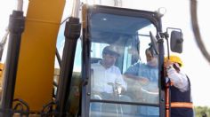 Mauricio Vila supervisa el arranque de la construcción del transporte eléctrico Ie-Tram