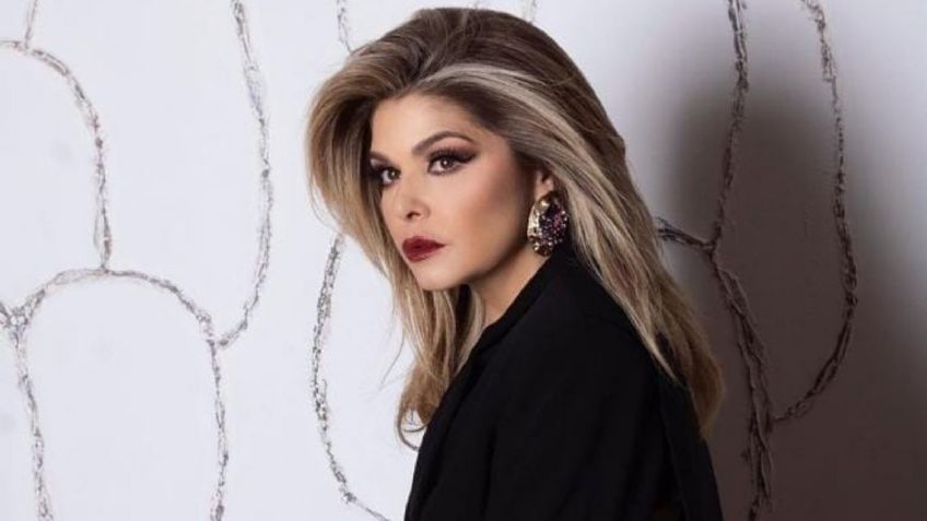 Itatí Cantoral impone moda con entallado vestido de gala