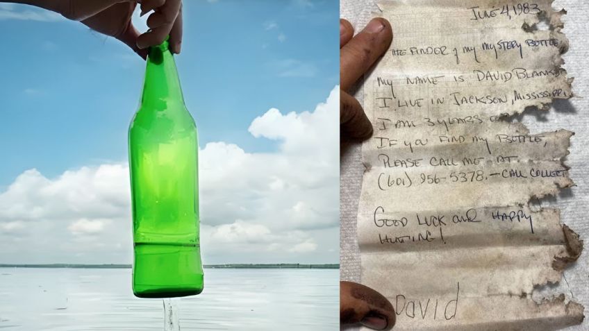 Insólito: un niño de 3 años arrojó al mar una botella, el mensaje fue descubierto 39 años después