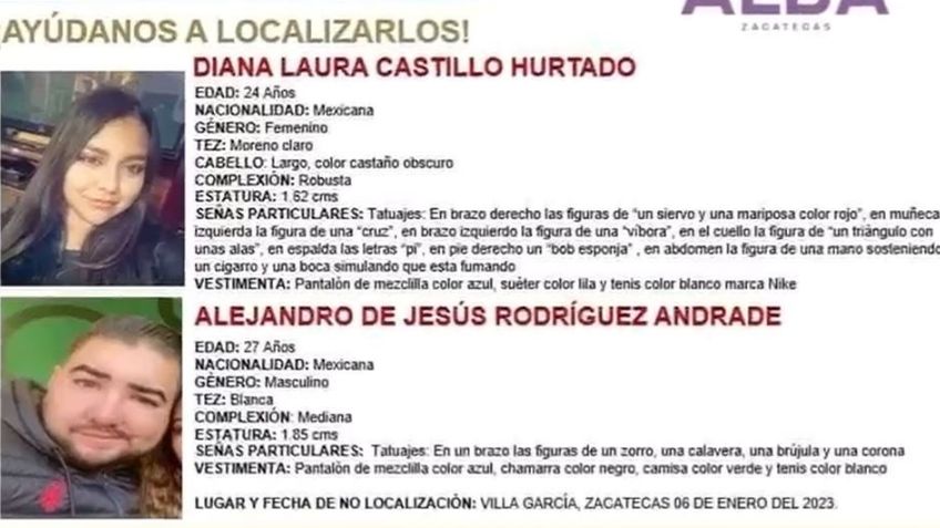 Policía ministerial de Aguascalientes ingresó a Zacatecas en búsqueda de los desparecidos en Villa García