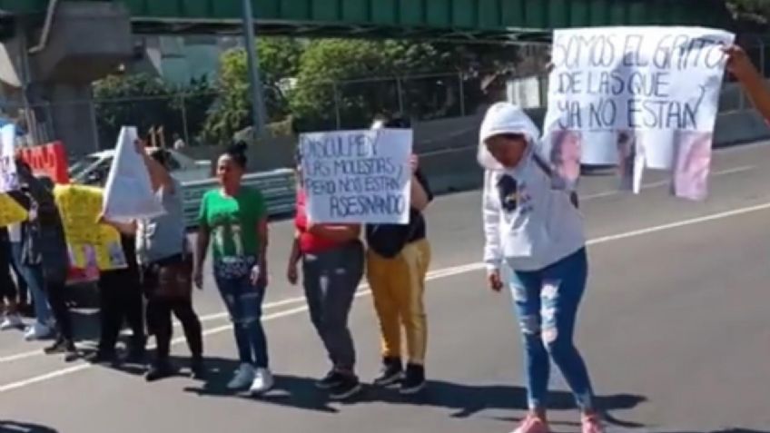 Justicia para Jazmín Arriaga: bloquean la autopista Naucalpan-Ecatepec para exigir que detengan a su presunto feminicida