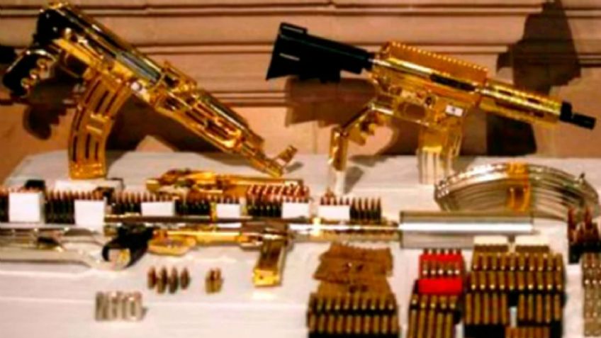 Rifles estadounidenses, lanzagranadas rusos y pistolas bañadas en oro: los detalles del arsenal del Cártel de Sinaloa