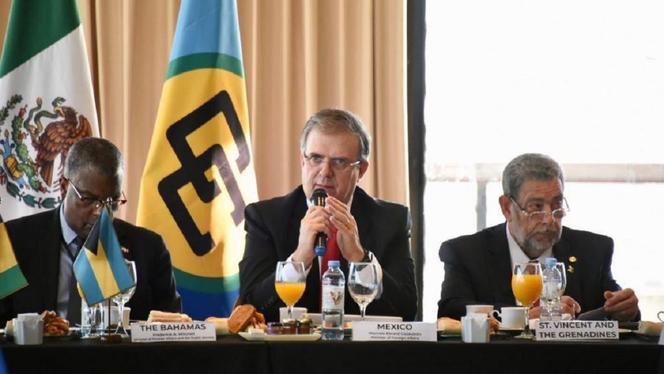 Marcelo Ebrard se reunió con mandatarios del Caribe