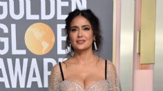 Salma Hayek al lado de Channing Tatum con vestido de red completamente transparente para premier de "Magic Mike's Last Dance"