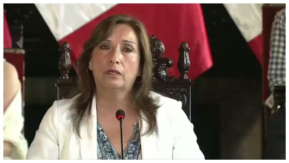 La presidenta de Perú Dina Boluarte