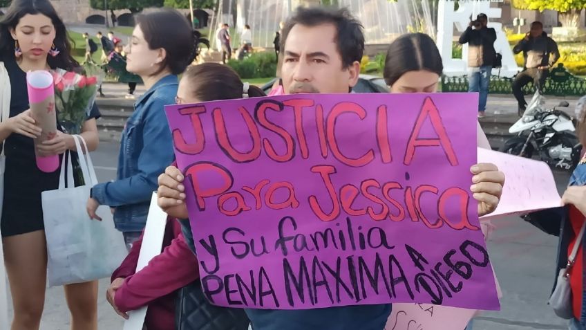 Manifestantes exigen pena máxima para Diego Urik, presunto feminicida de Jessica González Villaseñor