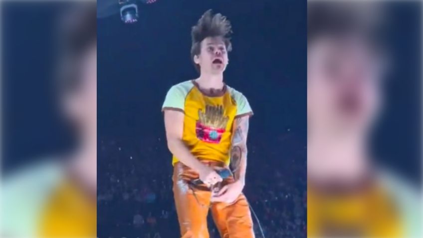 VIDEO: Harry Styles sufre bochornoso accidente en su pantalón frente a Jennifer Aniston