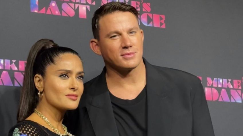 ¿Celos?, así reaccionó el esposo de Salma Hayek por el revelador vestido que usó junto a Channing Tatum