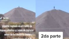 VIDEO | Trailero graba a un "gigante" en cerro de Aguascalientes y desconcierta a usuarios