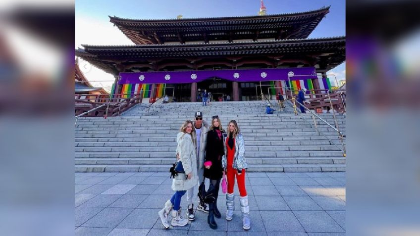 Andrea Legarreta y su familia enamoran con kimonos desde Japón