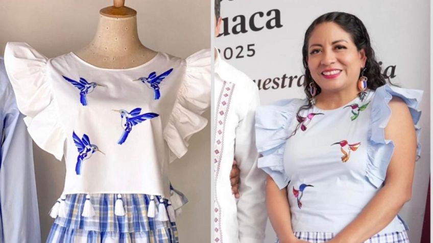 Una diputada de Oaxaca es acusada por usar una prenda plagiada al diseñador Josafat Gómez