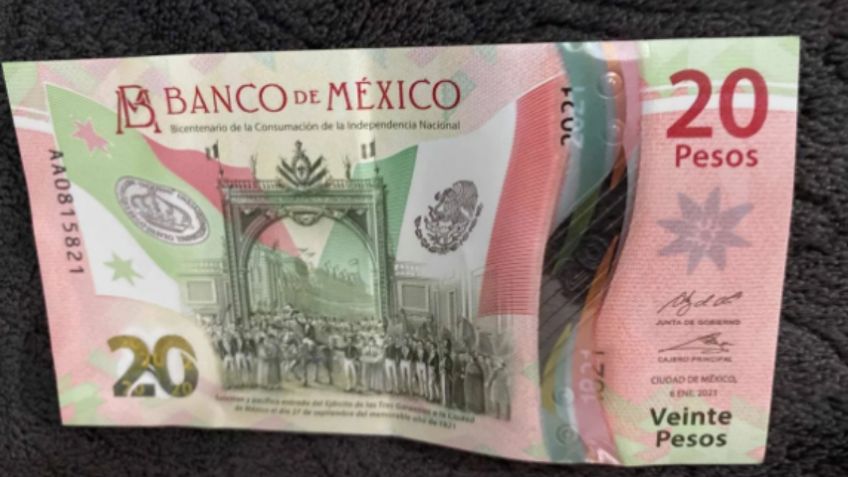 FOTO | Dan hasta 400 mil pesos por este billete de 20 pesos conmemorativo con esta letra