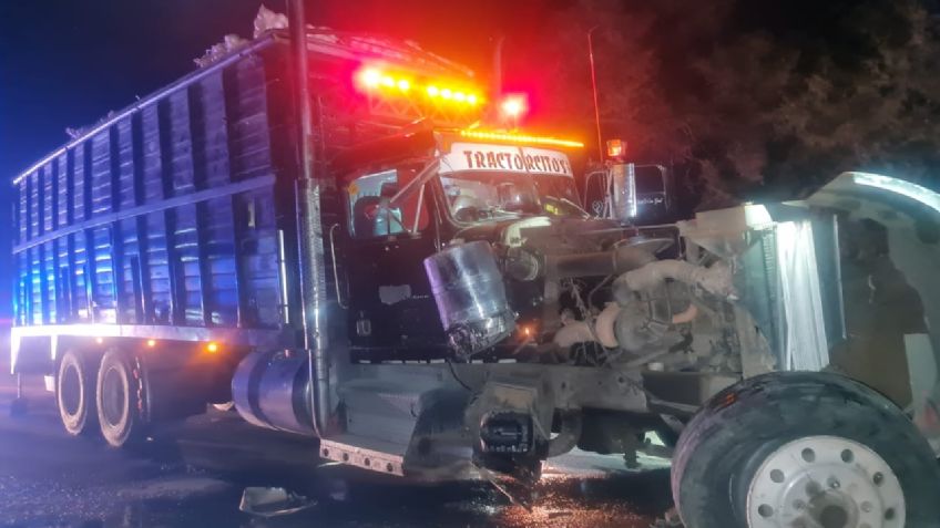 Fuerte choque carretero deja una mujer lesionada