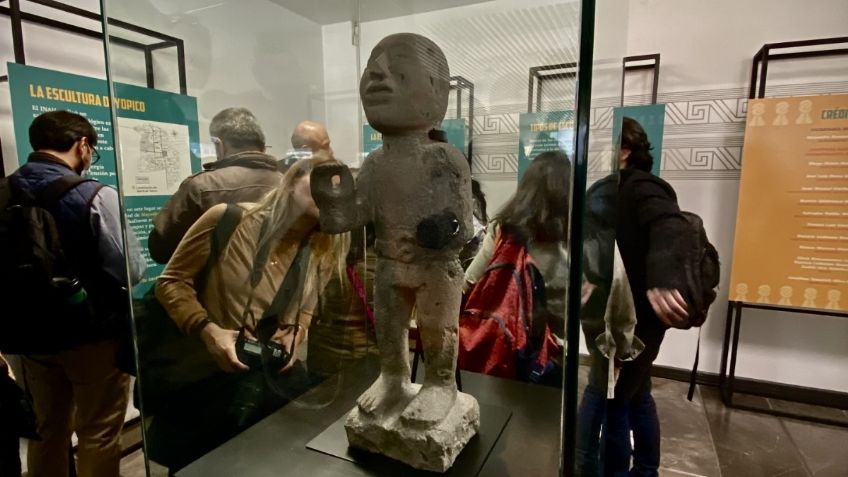 INAH exhibe por primera vez la escultura de Moyotlan en el Museo del Templo Mayor