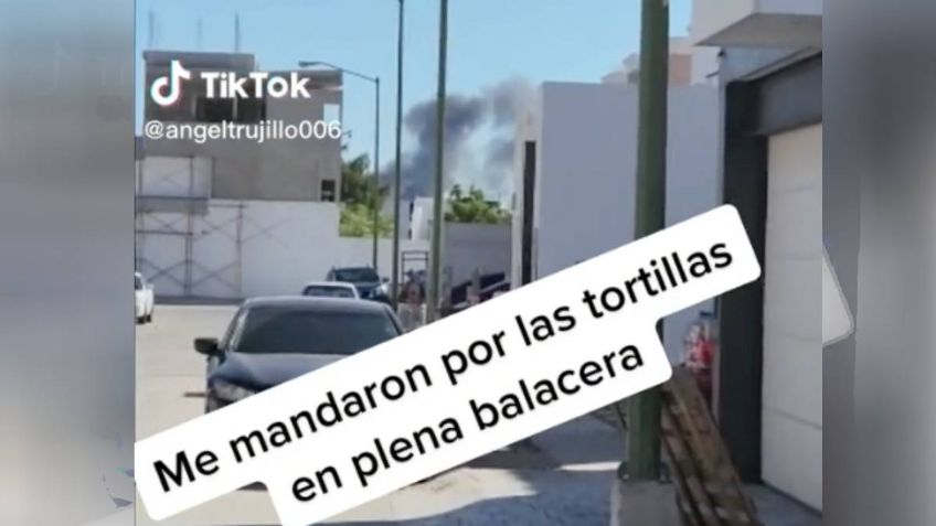 Su esposa lo manda por las tortillas en pleno terror del Culiacanzo y se viraliza en TikTok: “Le tengo más miedo a mi mujer”