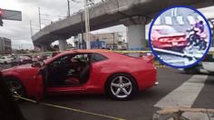 VIDEO: momento exacto en que balean al conductor del Camaro en la CDMX