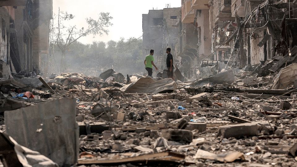 Barrios enteros de la Franja de Gaza han sido arrasados.