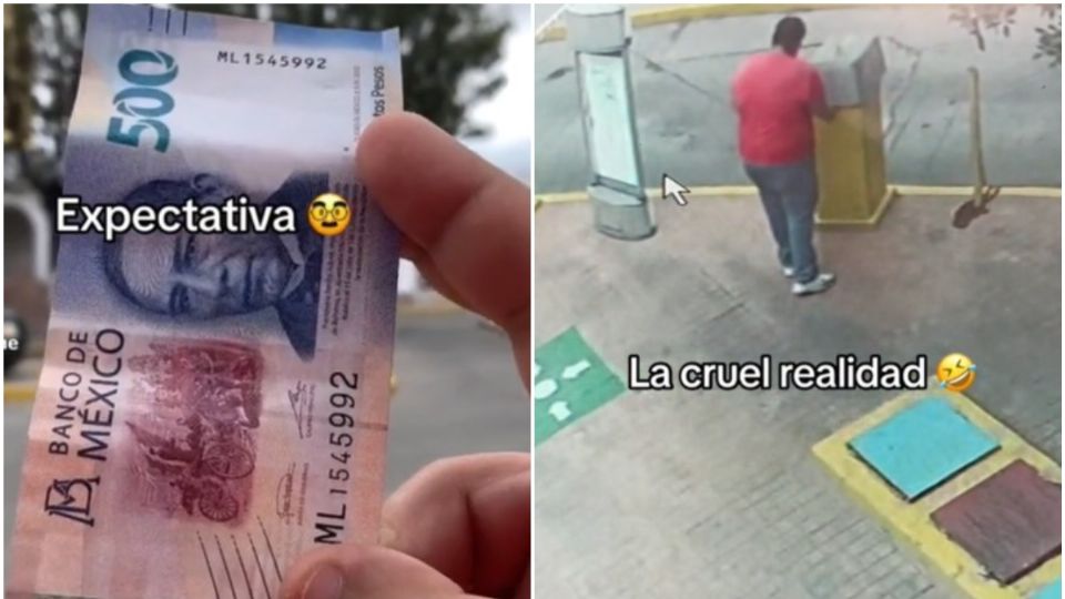 El joven fue exhibido por otra usuaria de la plataforma de videos cortos.