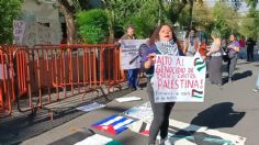 VIDEO | “¡Alto al genocidio!”: protestan en embajada de Israel en México