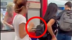 VIDEO: graban a mujer cuando intentaba robar el bolso de una joven en el metro, así opera los carteristas