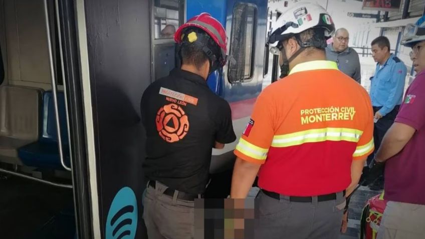 Hombre invidente muere prensado en un vagón de la Línea 1 del Metrorrey