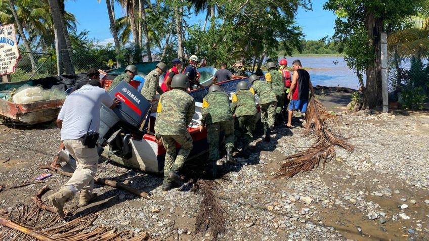 Huracán Lidia en Colima: rescatan a 6 personas reportadas como no localizadas en Boca de Apiza