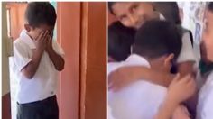 VIDEO: sorprenden a niño de bajos recursos con fiesta de cumpleaños en su salón de clases y rompe en llanto