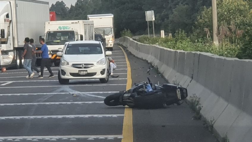 VIDEO: captan el momento exacto del fatal accidente en La Marquesa, murió una motociclista