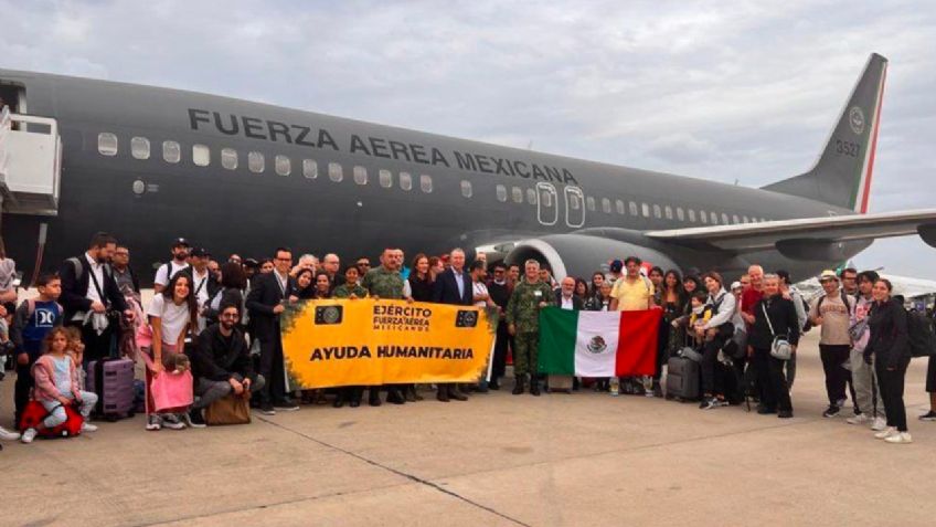 Llegan a Madrid los primeros aviones con 158 mexicanos rescatados de Israel