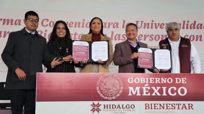 Secretaría de Bienestar y gobierno de Hidalgo concretan universalidad de la Pensión para el Bienestar de las Personas con Discapacidad