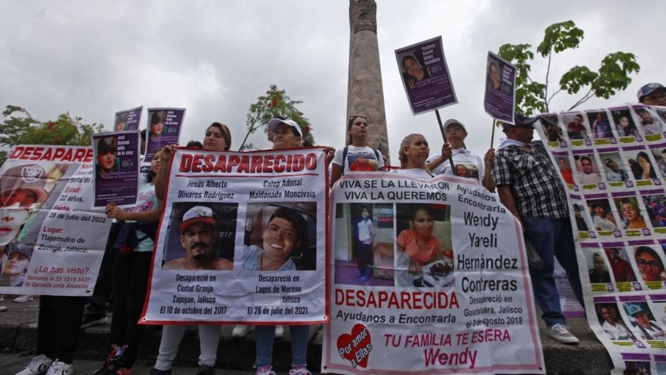 Manifestación de personas por casos de desaparición forzada